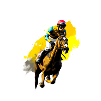 AI generative horse racing png