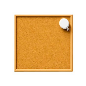 abstract paper note pin on cork board. Blank notes for add text message or design website. sticker note images png