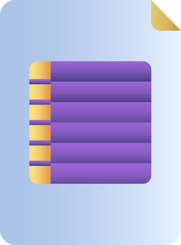 Flat Style File Or Page Colorful Icon. vector