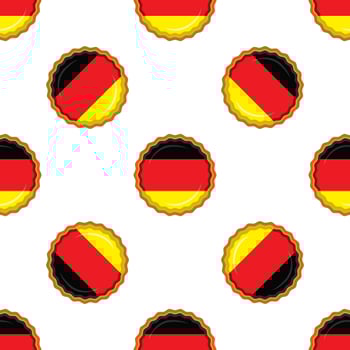 Pattern cookie with flag country Germany in tasty biscuit vector