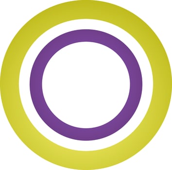 Circular Ring Icon In Flat Style. vector