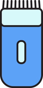 Isolated Trimmer Icon In Blue Color. vector