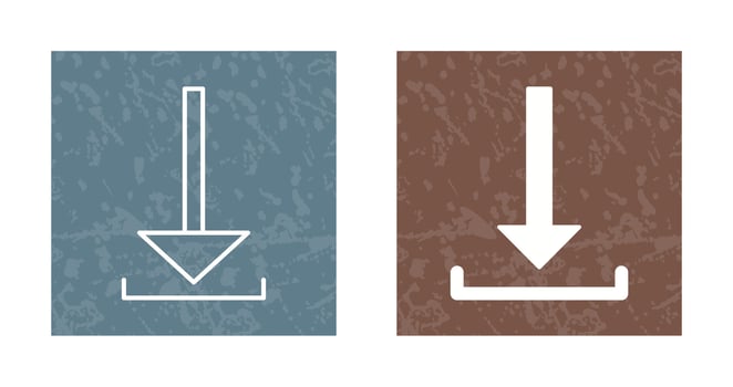 Unique Download Vector Icon