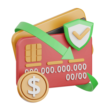 3d rendering secure payment isolated useful for payment, money and transaction design element png