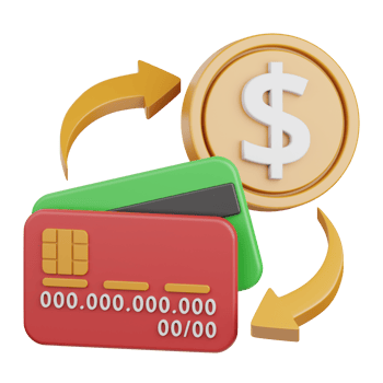 3d rendering transfer money isolated useful for payment, money and transaction design element png