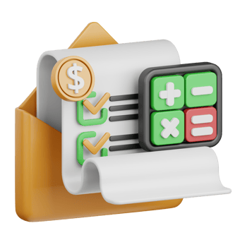 3d rendering bill isolated useful for business, payment, money and transaction design element png