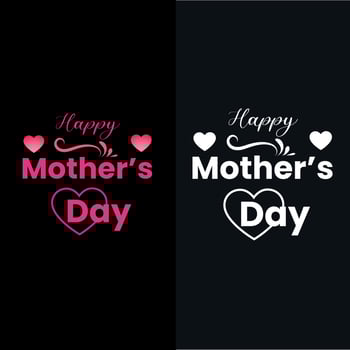 Happy mothers day typography t shirt design vector