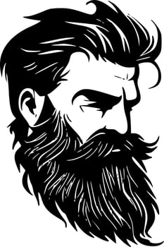 Beard - High Quality Vector Logo - Vector illustration ideal for T-shirt graphic