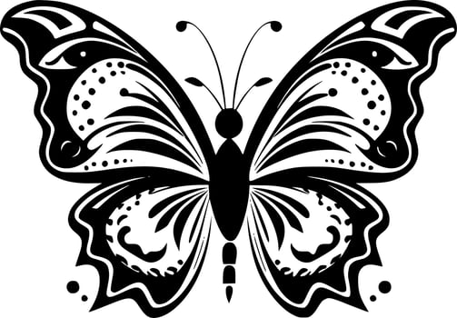 Butterflies, Minimalist and Simple Silhouette - Vector illustration