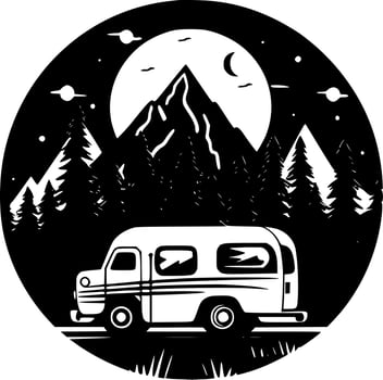 Camping - High Quality Vector Logo - Vector illustration ideal for T-shirt graphic
