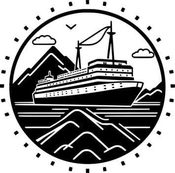 Cruise - Minimalist and Flat Logo - Vector illustration