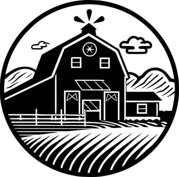 Farm - Minimalist and Flat Logo - Vector illustration