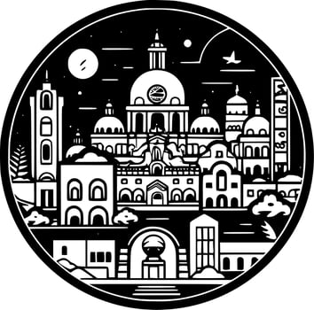 Mexico, Minimalist and Simple Silhouette - Vector illustration