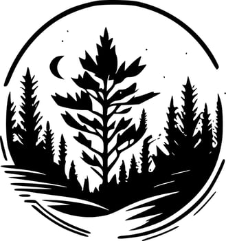 Nature - Minimalist and Flat Logo - Vector illustration