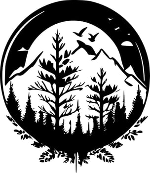 Nature - High Quality Vector Logo - Vector illustration ideal for T-shirt graphic