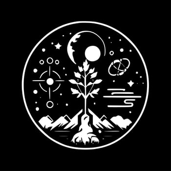 Science - Minimalist and Flat Logo - Vector illustration