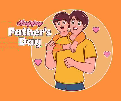 Happy Fathers Day vector