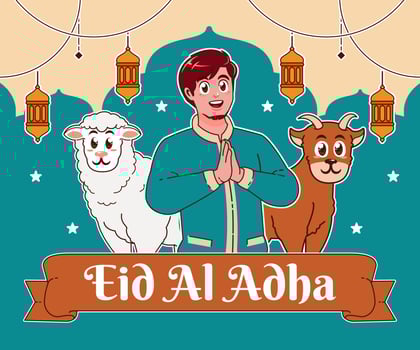 Eid Al Adha illustration vector
