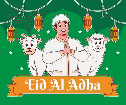 Eid Al Adha illustration vector