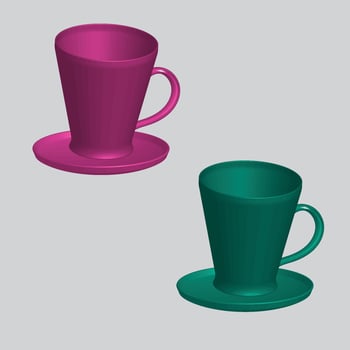 3d realistic vector isolated white cups of coffee, cappuccino, americano, espresso, mocha, latte, cocoa, blank white cup suitable for placing logo or text