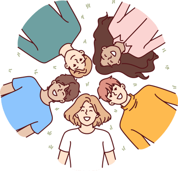 Happy children lie on green grass and smile enjoying walk in park in hot summer weather png