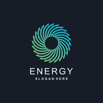 Energy logo vector idea with modern abstract style