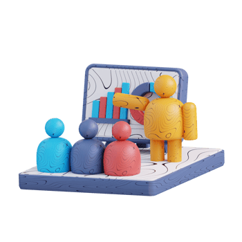 3d illustration of business presentation png