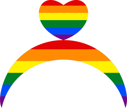 LGBTQ rainbow headband icon png