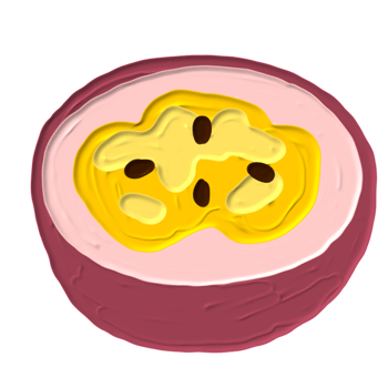 hand drawn cute fruits png