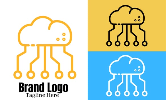 Internet logo vector design illustration, brand identity emblem