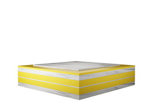 3d rendering podium golden stage png