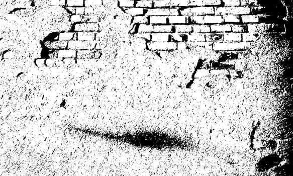 wall craked vector background