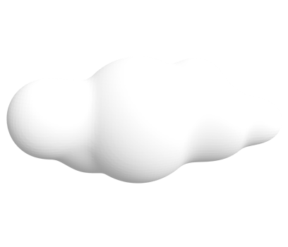 white clouds. Round cartoon soft fluffy cloud icon png