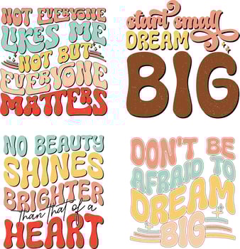 Inspirational Quotes Design vector