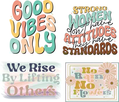 Inspirational Quotes Design vector