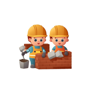 Cartoon laborer png ai generative
