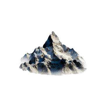 White snowy mountain png