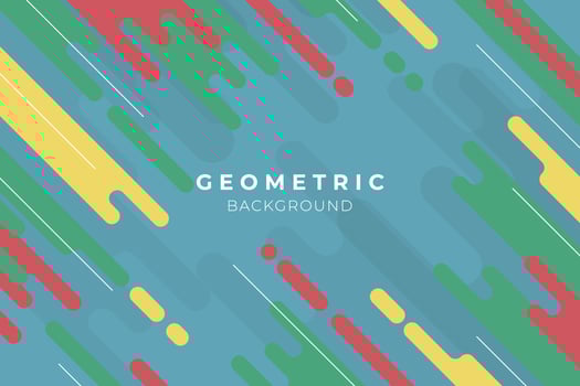 Abstract geometric background in bright colors vector