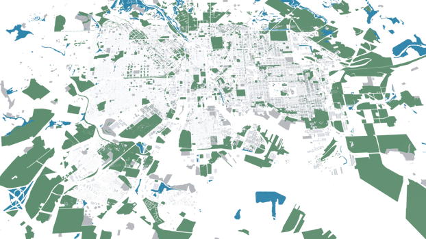 3D illustration of Baltimore mass building in transparent png