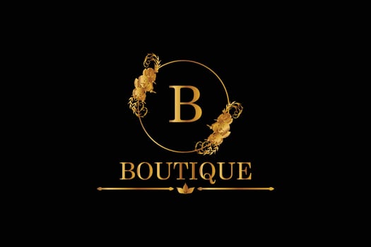 Luxury golden royal letter logo template. vector
