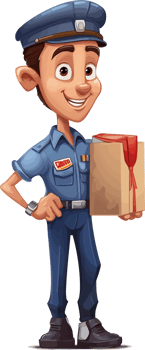 delivery man transparent background png