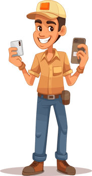 delivery man transparent background png