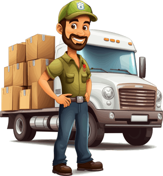 delivery man transparent background png