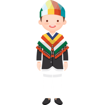 Man in nepal national costume png
