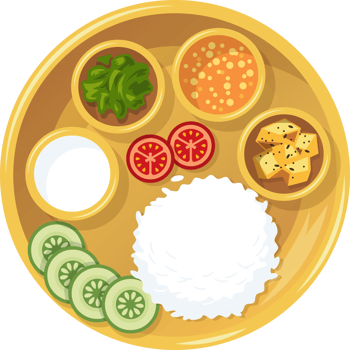 nepal food Dal Bhat png
