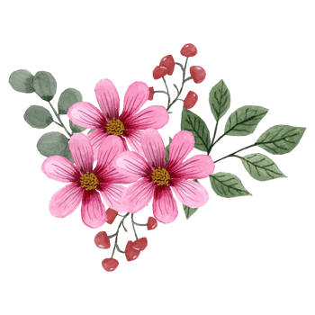 Flower bouquet, floral Clip art Element Transparent Background png