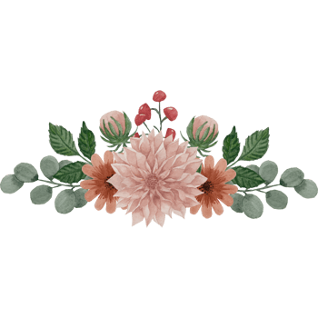 Flower bouquet, floral Clip art Element Transparent Background png