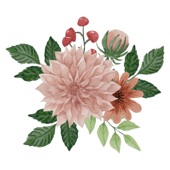 Flower bouquet, floral Clip art Element Transparent Background png