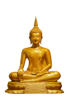 Buddha image on Isolate on transparent background PNG file