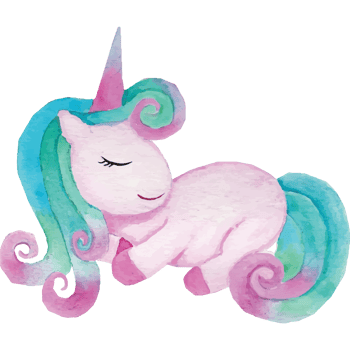 Unicorn Clip art Element Transparent Background png